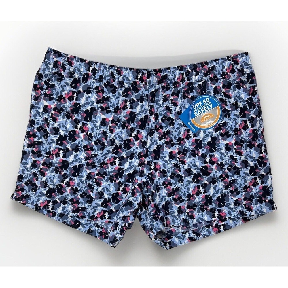 Columbia PFG Super Backcast Water Shorts Blue Floral / Women's XXL